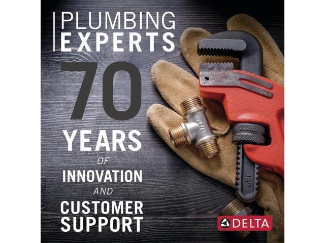 Delta RP101846 Modern 1.75 GPM Square Single Function Shower Head with Touch-Clean Technology - Chrome
