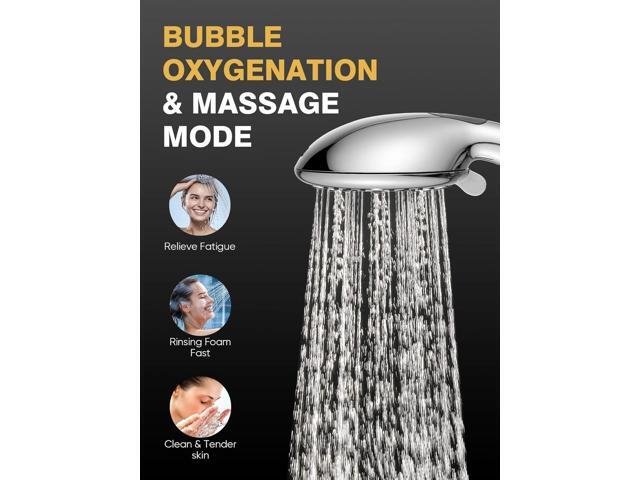 Cobbe High Pressure 9 Functions Shower Head with handheld - Luxury Modern Chrome Look, Built-in Power Spray to Clean Corner, Tub and Pets,...