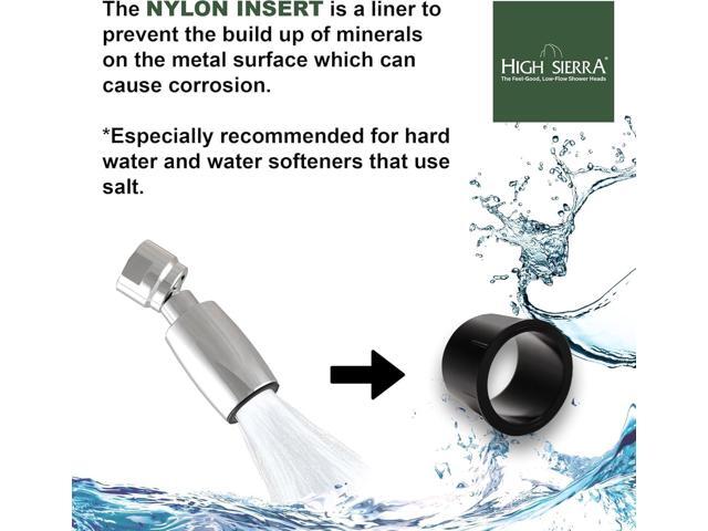 High Sierra Showerheads - CLASSIC Solid Metal 1.25 GPM Award Winning, Ultra Low Flow Shower Head, Patented Nozzle Never Clogs - Polished Chrome...