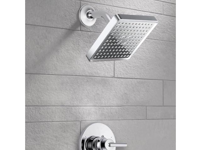 Voolan High Pressure Rain Shower Head - Luxury Modern Look - The Adjustable Replacement For Your Bathroom Showerhead - 6' Square High Flow Pressure...