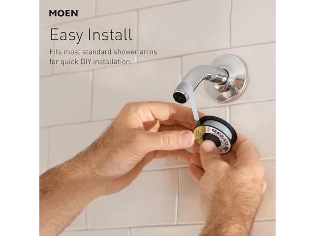 Moen Gibson Chrome Six-Function 4.5-Inch Spray Head with Eco Performance, 6512EP