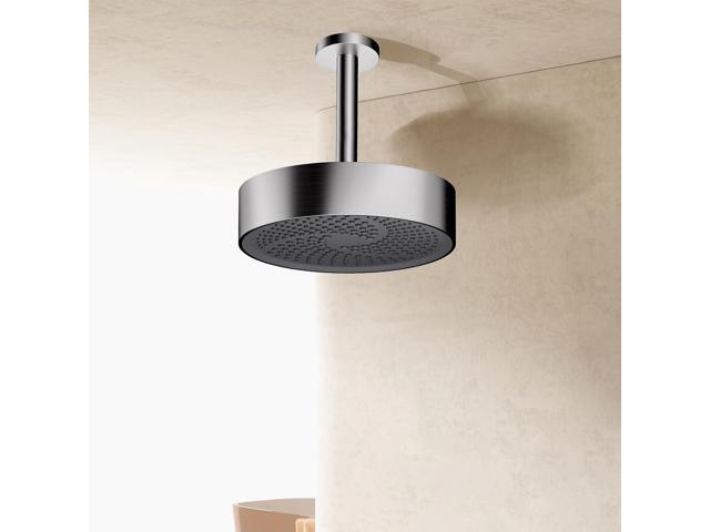 AULEENDhigh pressure shower headswith Anti-Clog Rubber Jets - 360° Rotation Adjustable Shower Head -7.87inches (Brushed Nickel)
