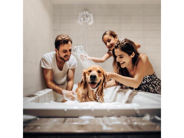 High Pressure Shower Heads, 7.2Inch 2 in 1 Rainfall Shower head & Handheld Showers with Magnetic Docking System, Ten-Function Handheld Shower Head...