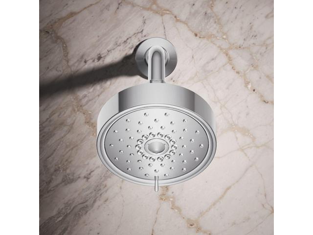 KOHLER 22170-G-CP Purist Multi-Function Showerhead, Wall-Mount, 3 Spray Settings, 1.75 GPM, Polished Chrome