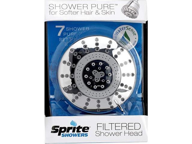 Sprite Showers Pure 7-Setting Filtered 1.75GPM Showerhead in Chrome (AE7E-CM-R)