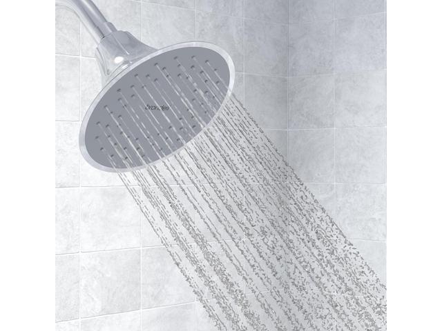 VivaSpring Filtered Shower Head FSH25-CG Chrome Finish with Slate face and Wide Rain Spray for softer skin and hair 6 month filter FF-15 ...