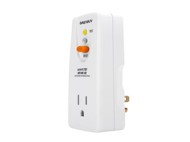 GFCI Adapter 15 Amp 3 Prongs Grounded, 5 Years Warranty, GFCI Plug Portable Plug-in Ground Fault Circuit Interrupter to Protect Electric Safety for...