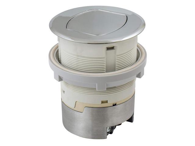 Bryant Electric RCT200CH 15A 125V Tamper Resistant Pop-Up Countertop Receptacle Surface Mount, 15 Amp, Polished Chrome