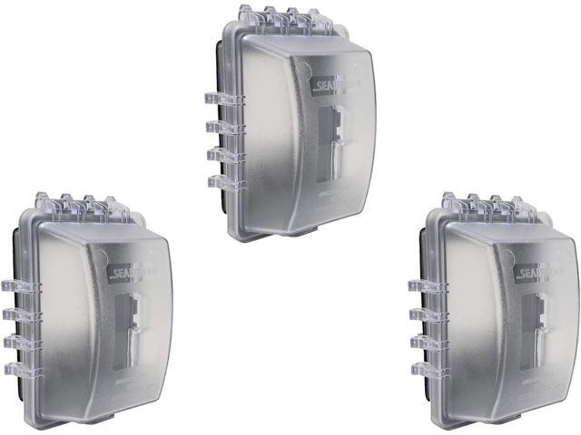 Sealproof 1-Gang Weatherproof In Use Outlet Cover Horizontal/Vertical Outdoor Plug and Receptacle Protector, Lockable, UL Extra Duty Compliant,...