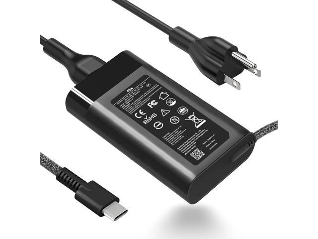New Slim 65W USB C Laptop Charger Replacement for HP Spectre X360, Envy,Chromebook, EliteBook X360, Elite X2, Spectre, Replacement Type C AC...