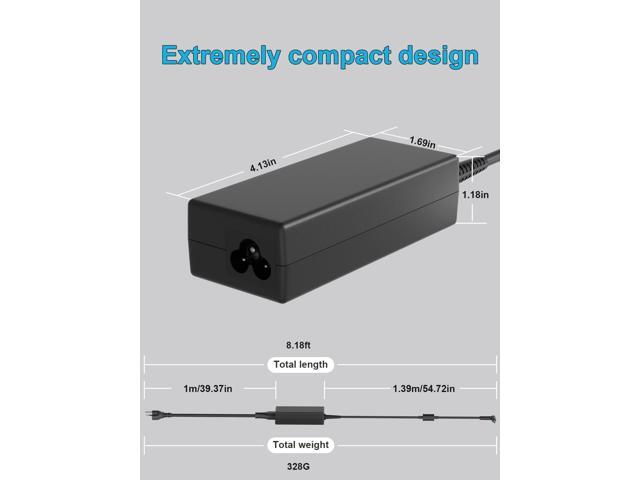 65W AC Charger Compatible with Hp Notebook 15 15t 15s 15q 15g 15z 15-bd 15-ef 15-db 15-bg 15-di 15-be 15-af 15-ba 15-bs 15-bf 15-gw 15-g 15-r 15-da...