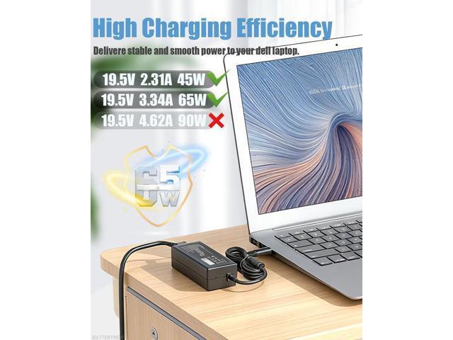 65W AC Adapter Compatible with Dell Inspiron Laptop Power Cord Inspiron 17 16 11 13 14 15 3000 5000 7000 3793 5100 5555 5558 5559 5755 7359 7568...