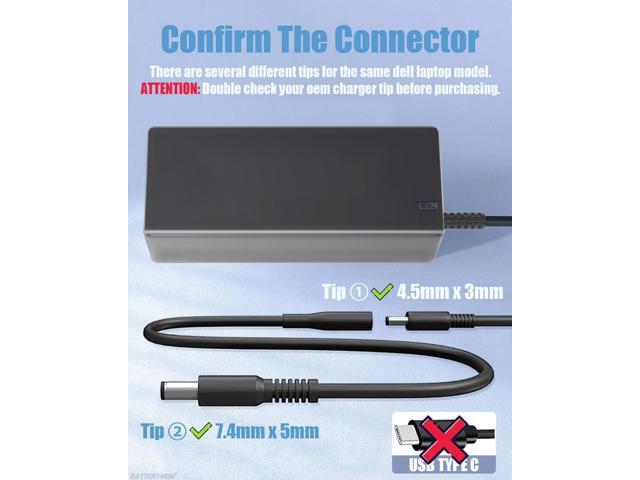 65W AC Adapter Compatible with Dell Inspiron Laptop Power Cord Inspiron 17 16 11 13 14 15 3000 5000 7000 3793 5100 5555 5558 5559 5755 7359 7568...