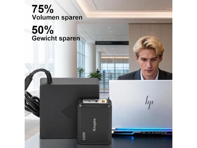 330W HP OMEN Gaming Laptop Charger for HP OMEN 15/16/17,Pavilion Gaming Laptop 16/15 3-Port PD 3.0 (20V/16.5A) GaN Fast Charging Station with...
