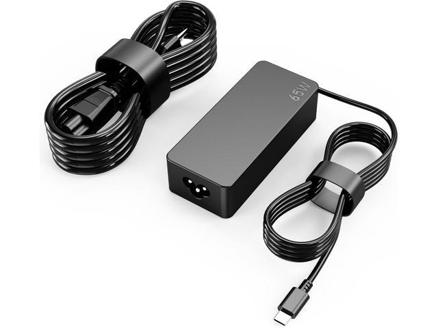 USB-C 65W 45W Laptop Charger Compatible with Lenovo Thinkpad/Yoga/Chromebook, ADLX65YDC2A USB Type C AC Adapter