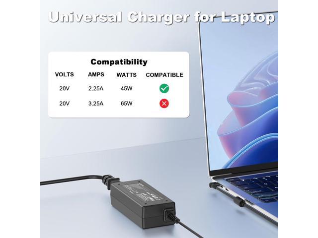Charger Compatible with Lenovo Laptop - IdeaPad 1 3 5 1-14, 1-15, 3-15, 3-17 Series; IdeaPad 110 110S 310 320 330 330s 510 520 530s 710s; S145 S340...