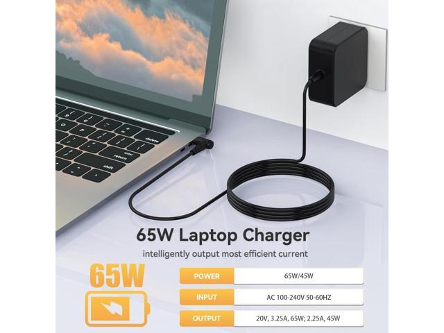 65W Charger Compatible with Lenovo IdeaPad 1/1i/3/3i/5/5i Laptop- IdeaPad 110 110S 310 320 330 330s 510 520 530s 710s AC Adapter; IdeaPad S145 S340...