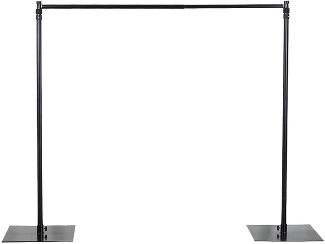 Balsa Circle 10 feet x 10 feet Heavy Duty Backdrop Stand Kit with Steel Base - Wedding Background Support System for Photography