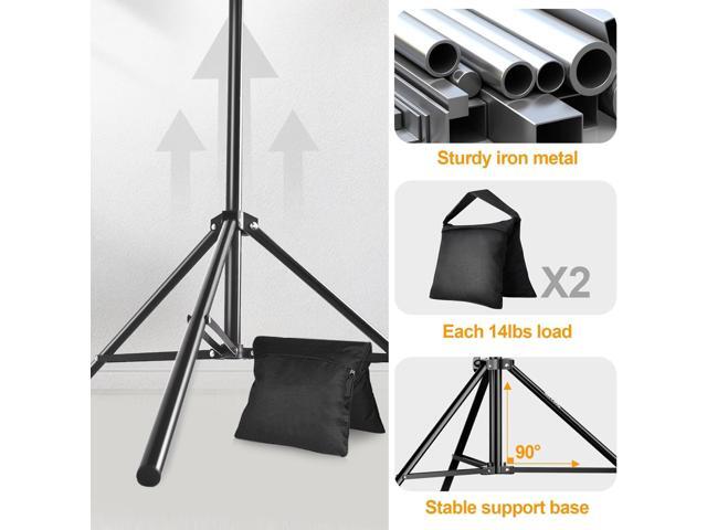 EMART Photo Backdrop Stand kit, 9 x 10 ft Back Drop Adjustable Frame for Photography, Photoshoot Banner Background Support Holder for Parties...