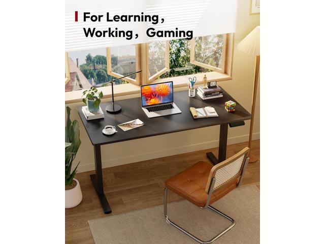 SANODESK Electric Standing Desk 40 x 24 Inches Whole-Piece Desktop Height Adjustable Stand Up Desk w/6-Button Controller Ergonomic Computer Desk...