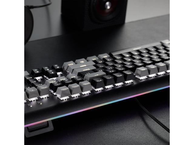 Hexgears GK735 Wired Full Size Mechanical Keyboard, Aluminum Housing Built for Gamers w/Kailh Box White Switch, White Backlit + Surrounded by RGB...