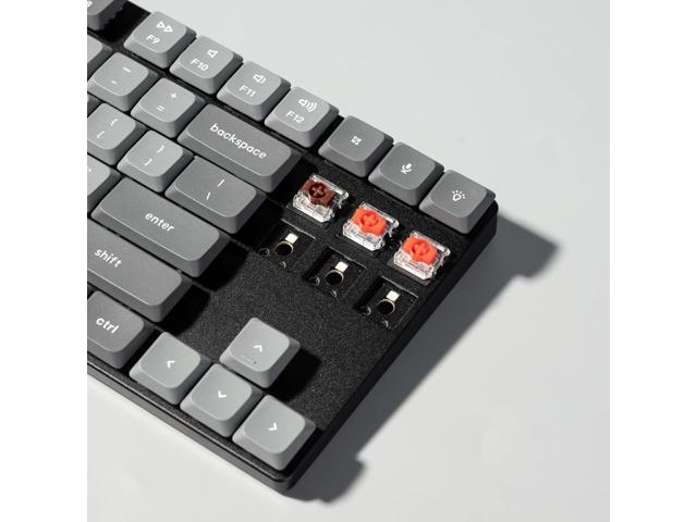 Keychron K1 Max Ultra-Slim QMK/VIA Bluetooth Wireless/USB Wired Custom Mechanical Keyboard, 2.4 GHz Hot Swappable TKL Layout RGB Backlight...