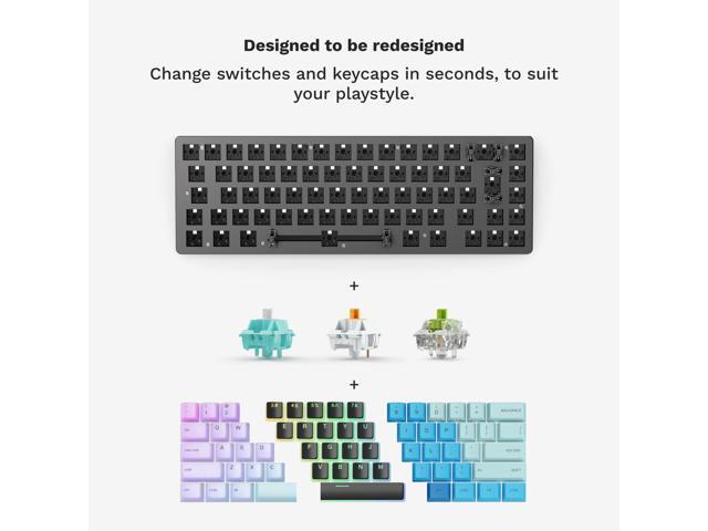 GLORIOUS Gaming GMMK 2 - TKL Mechanical Keyboard - Custom 65% Keyboard - Compact -Hotswap w/Cherry Mx Style Switches - Incl. Double Shot Keycaps &...