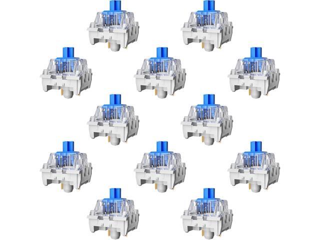 Blue Switch 3 Pin Mechanical Keyboard Switches,Dustproof,Accurate Typing Clicky Tactile Feel for DIY Gaming Keyboard with 3 Kailh Box Clicky...