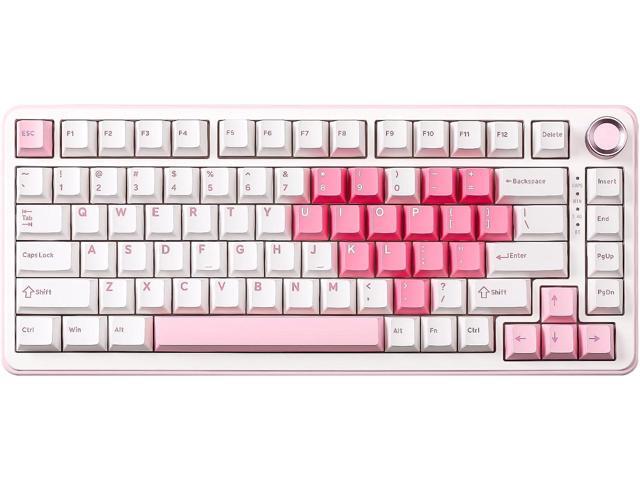 YUNZII B75 PRO Wireless Mechanical Keyboard,75% Layout with Knob,Hot Swap Gasket Structure,Creamy Pre-lubed Switches,RGB.
