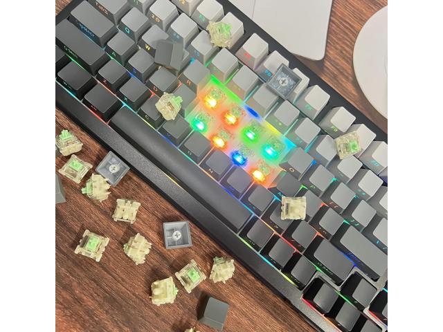 Gateron Baby Kangaroo 2.0 Keyboard Switches,Pre-lubed 59gf 5-Pin Heavy Tactile Switches with Light Guide Pole/Dual-Stage Spring/Enhanced Pin/Fast...