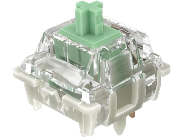 Gateron Baby Kangaroo 2.0 Keyboard Switches, 5-Pin Factory Pre-lubed 59gf Heavy Tactile Green Switches,22mm Dual-Stage Spring,Suitable for MX...