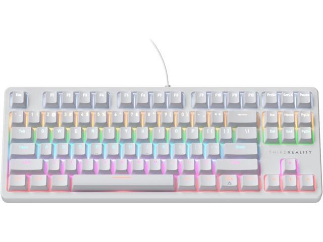 THIRDREALITY Smart Mechanical Keyboard MK1, Matter Over WiFi, 87-Key Wired Gaming Keyboard/USB-A, 44 Customizable RGB Lighting, Work with Home...