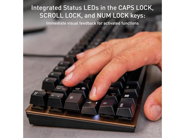 Cherry KC 200 MX, Wired Mechanical Office Keyboard, Modern Design with Elegant Aluminum Surface, USB-A Connection, MX2A Silent RED Switches,...