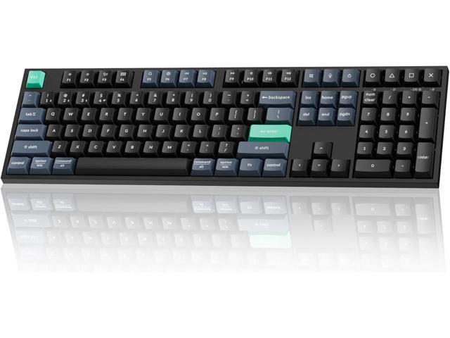 Keychron B36 2.4 GHz Wireless Bluetooth Keyboard Silent Typing 100% Full-Size Layout Launcher Support with Numeric Keypad Ergonomic Angle...