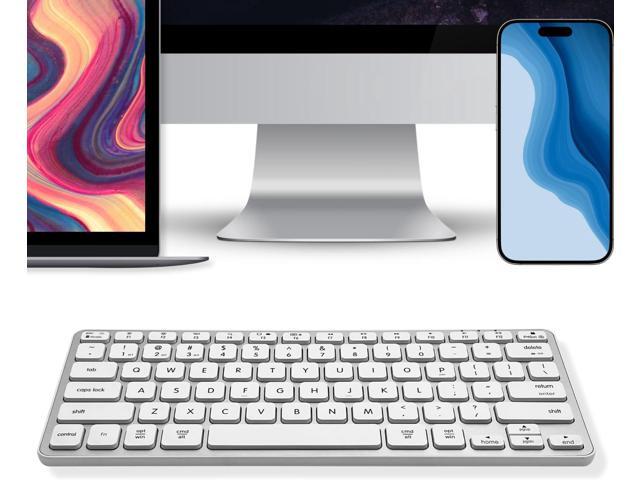 Macally Wireless Bluetooth Keyboard for Mac - Premium Multi Device Connectivity - Compatible Apple Keyboard for MacBook Pro/Air, iMac, Mac mini,...