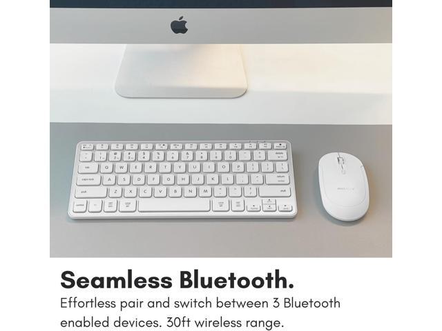 Macally Wireless Bluetooth Keyboard for Mac - Premium Multi Device Connectivity - Compatible Apple Keyboard for MacBook Pro/Air, iMac, Mac mini,...