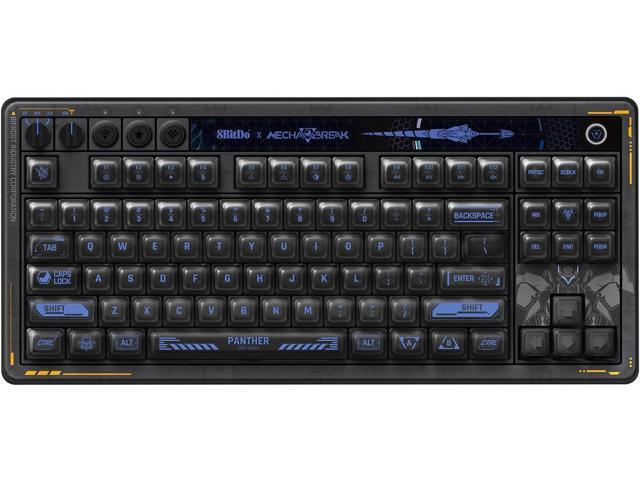 AKNES 8Bitdo Retro Mechanical Keyboard, Hot Swappable, Dual Super Programmable Buttons, RGB Backlight Gaming TKL Keyboard with 87 Keys,...