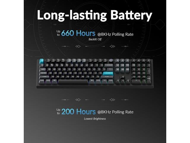 Keychron Q6 Ultra 8K Polling Rate Aluminum Wireless Mechanical Keyboard, 2.4 GHz/Bluetooth/Wired Full-Size Custom RGB, Hot-Swappable Silk POM Red...