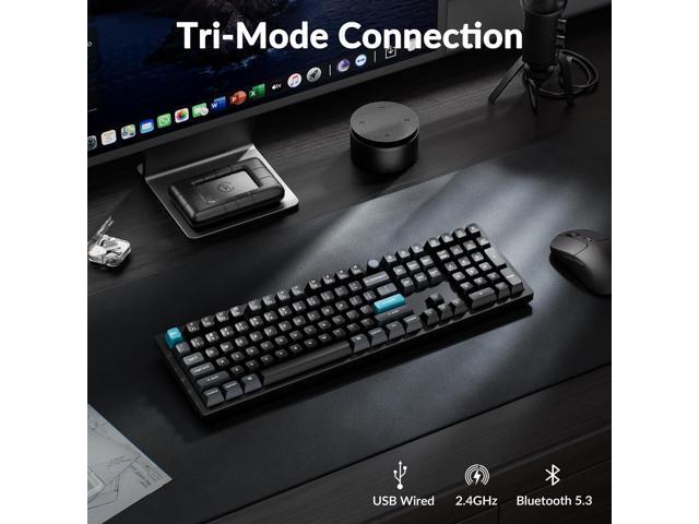 Keychron Q6 Ultra 8K Polling Rate Aluminum Wireless Mechanical Keyboard, 2.4 GHz/Bluetooth/Wired Full-Size Custom RGB, Hot-Swappable Silk POM Red...