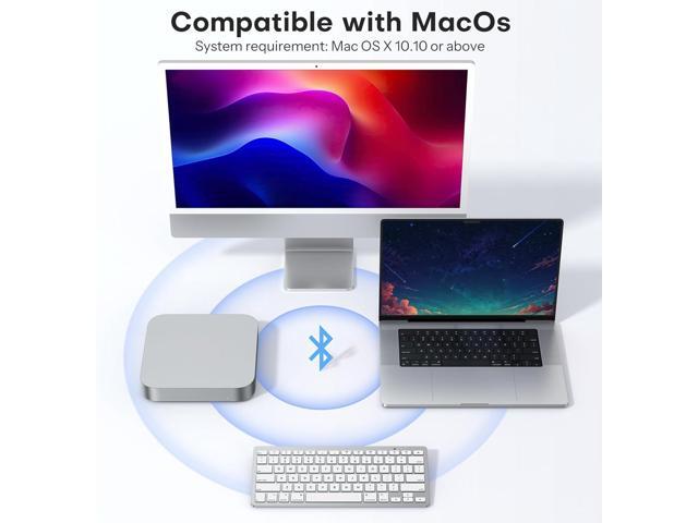 OMOTON Wireless Keyboard for Mac, Keyboard for Mac, Stable Bluetooth & Ultra-Slim Portable, Ergonomic Design, Compatible with MacBook Pro/Air/iMac,...