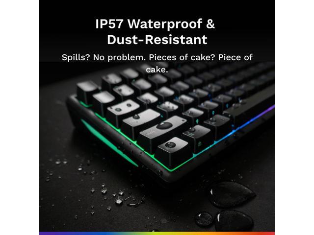 GLORIOUS Gaming Keyboard GMBK 75% - Swappable MX Compatible keycaps, Detachable USB Cable, IP57 Water and dust Resistant, 10 Zone RGB Lighting,...