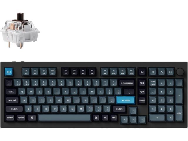 Keychron Q5 Pro Wireless QMK/VIA Mechanical Keyboard, 96% Layout Programmable Knob Full Aluminum Double-Gasket Design, Hot-swappable K Pro Brown...