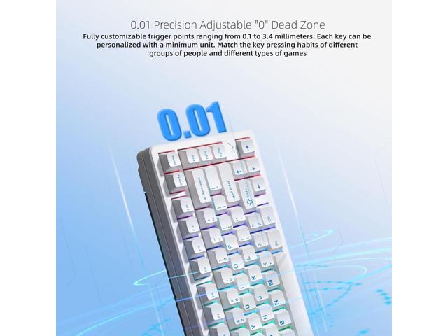 Womier SK75 TMR Keyboard Gaming 75% Hall Effec, Wireless Mechanical Keyboard Rapid Trigger Custom Magnetic Switches Keyboards with 8000 Hz Hot...