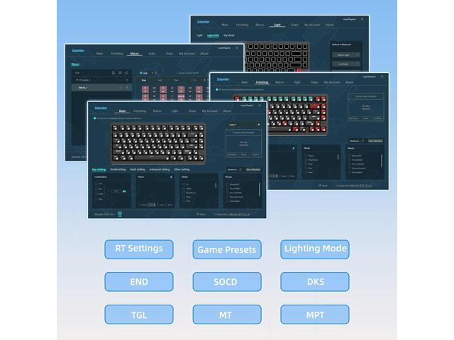 Womier SK75 TMR Keyboard Gaming 75% Hall Effec, Wireless Mechanical Keyboard Rapid Trigger Custom Magnetic Switches Keyboards with 8000 Hz Hot...
