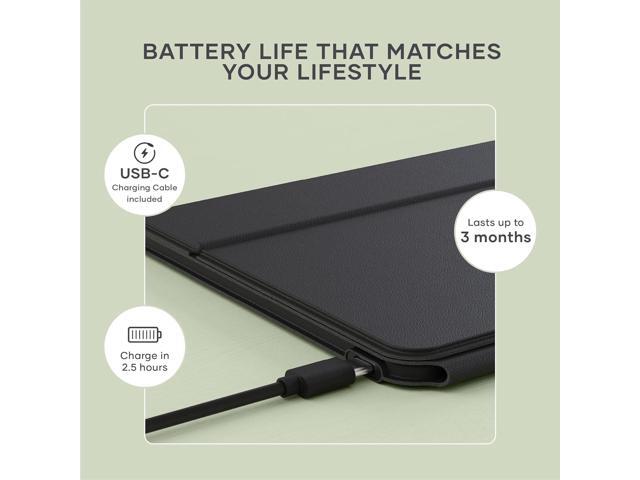 Satechi OntheGo Bluetooth Keyboard with Adjustable Stand, Connect up 3 Devices, USB C Rechargeable Battery, Compact and Portable Keyboard for iPad,...