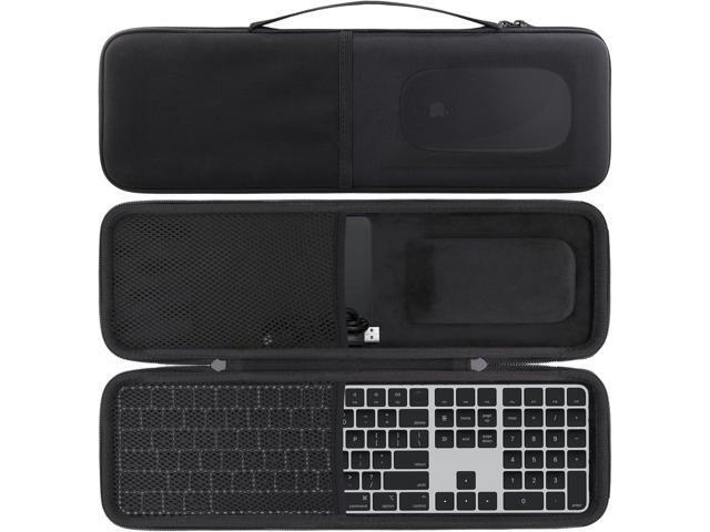 co2CREA Hard Case Replacement for Apple Magic Keyboard with Touch ID and Numeric Keypad + Apple Magic Mouse (Black Case)