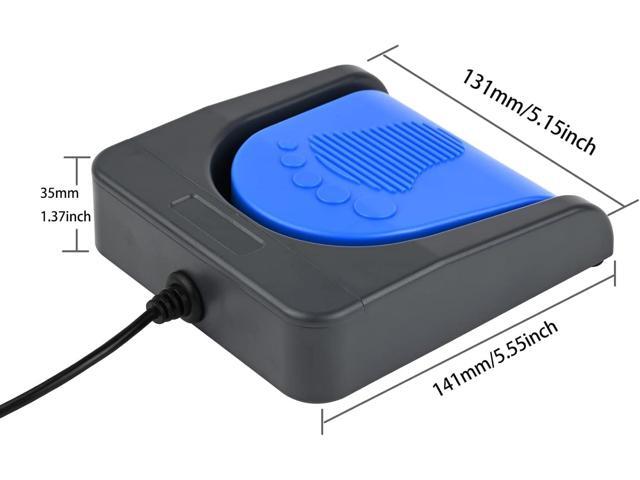 iKKEGOL Upgraded USB Single Foot Pedal Switch Control One Key Footswitch Program Customized Computer Keyboard Mouse Game Action HID (Blue Pedal)