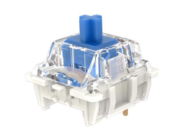 Gateron G Pro 3.0 Blue Switches for Mechanical Keyboard,3-Pin 60gf Clicky/Pre-Lubed/Pin-Enhanced Switches(108pcs,Blue)