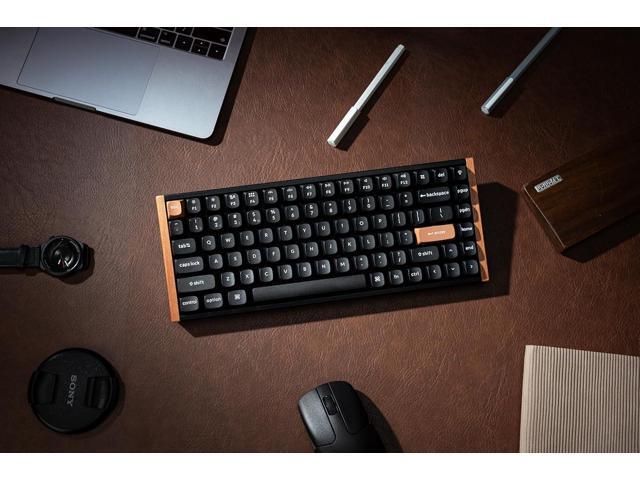 Keychron K2 HE QMK Wireless Gaming Custom Mechanical Keyboard, 2.4 GHz/Bluetooth/Wired 75% Layout Hot-Swappable Programmable RGB Backlit Gateron...