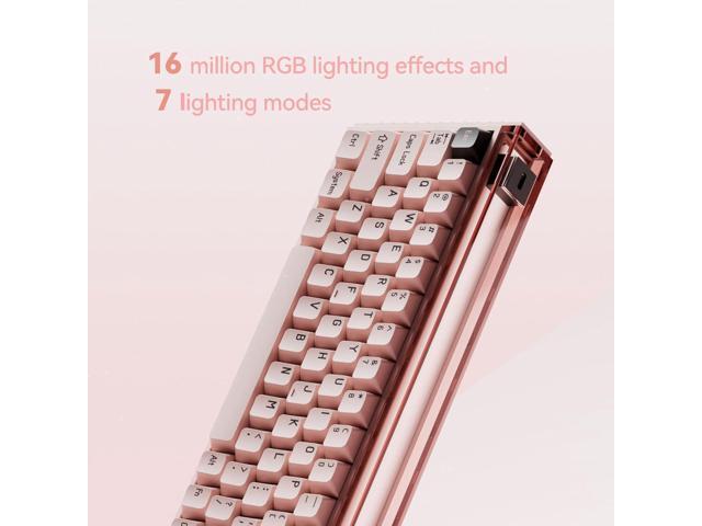 MelGeek MADE68 Pro Wired Gaming Keyboard, Magnetic Keyboard with Hall Effect, 65% Compact Rapid Trigger, Hot-Swappable, RGB Snap Tap & Adjustable...